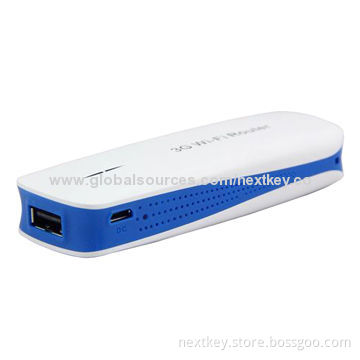 3G/Wi-Fi Router Wireless Portable Power Bank, 5,200mAh Capacity